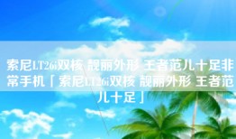 索尼LT26i双核 靓丽外形 王者范儿十足非常手机「索尼LT26i双核 靓丽外形 王者范儿十足」